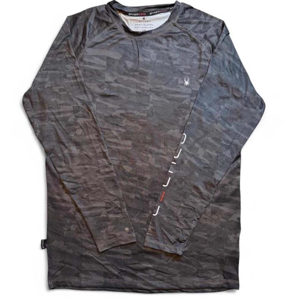 Spyder Surf Guard Camo Long Sleeve Rash Guard Shirt
